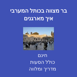 הקרן למורשת הכותל טלפון
